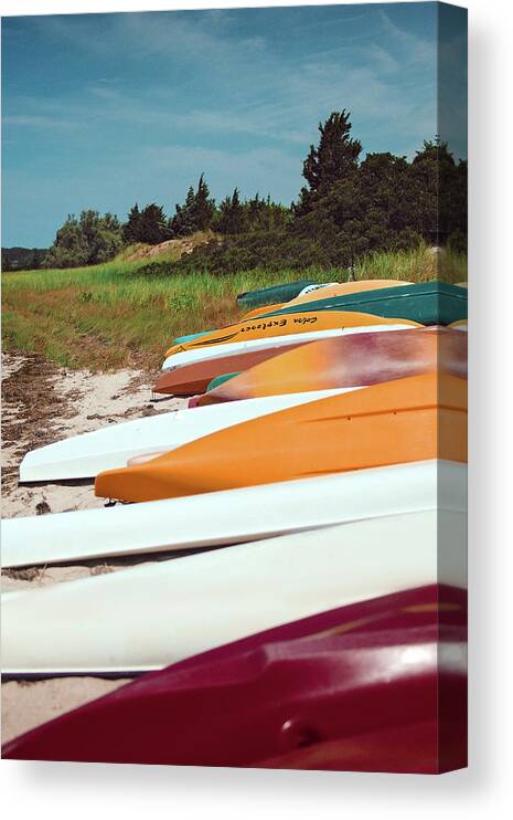 Kayaks Canvas Print featuring the photograph Kayaks #2 by Jody Lane