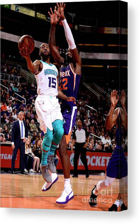Kemba Walker Canvas Print featuring the photograph Kemba Walker by Barry Gossage