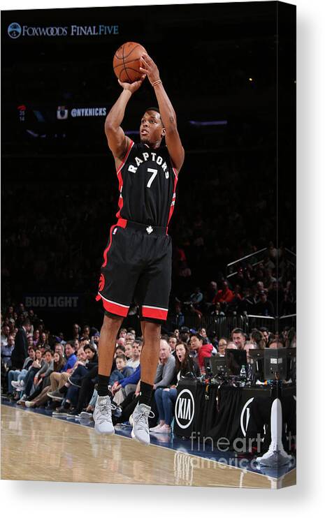 Nba Pro Basketball Canvas Print featuring the photograph Kyle Lowry by Nathaniel S. Butler