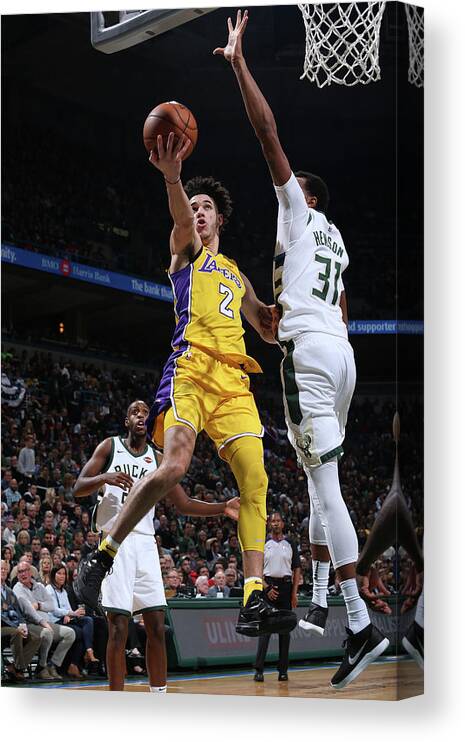 Lonzo Ball Canvas Print featuring the photograph Lonzo Ball #1 by Gary Dineen