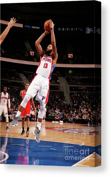 Nba Pro Basketball Canvas Print featuring the photograph Marcus Morris by Brian Sevald