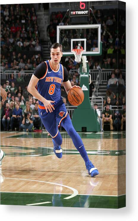 Nba Pro Basketball Canvas Print featuring the photograph Mario Hezonja by Gary Dineen