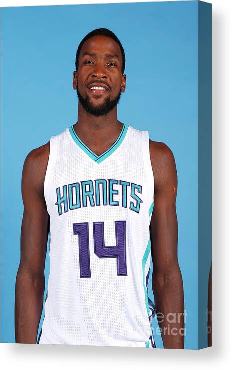 Media Day Canvas Print featuring the photograph Michael Kidd-gilchrist by Brock Williams-smith
