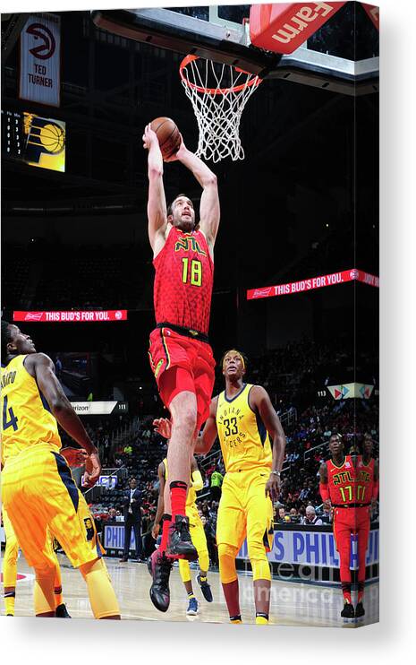 Miles Plumlee Canvas Print featuring the photograph Miles Plumlee #1 by Scott Cunningham