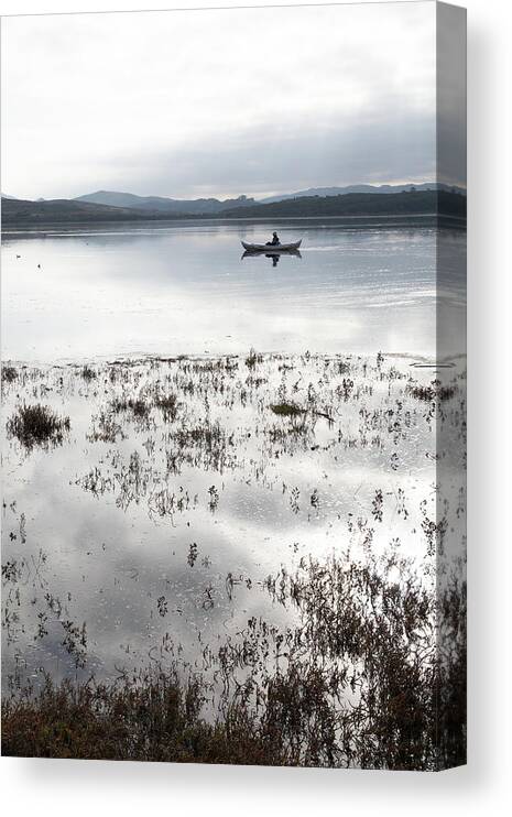  Canvas Print featuring the photograph Morro Bay Estuary #1 by Lars Mikkelsen