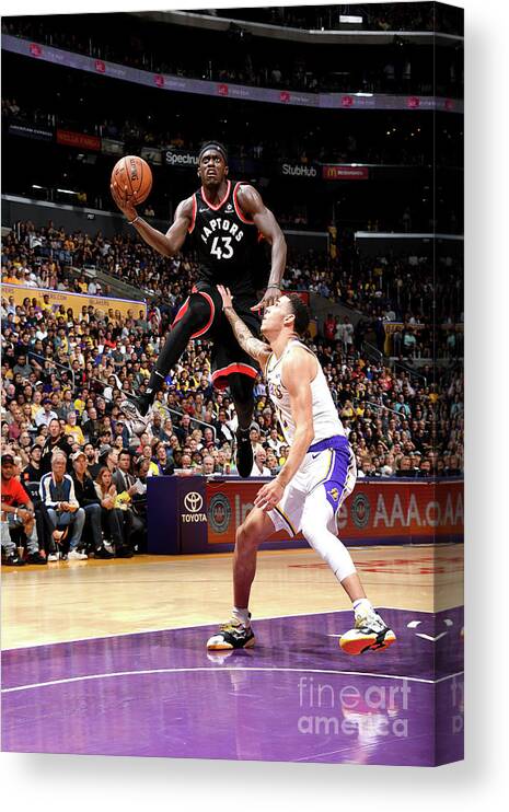 Nba Pro Basketball Canvas Print featuring the photograph Pascal Siakam by Andrew D. Bernstein