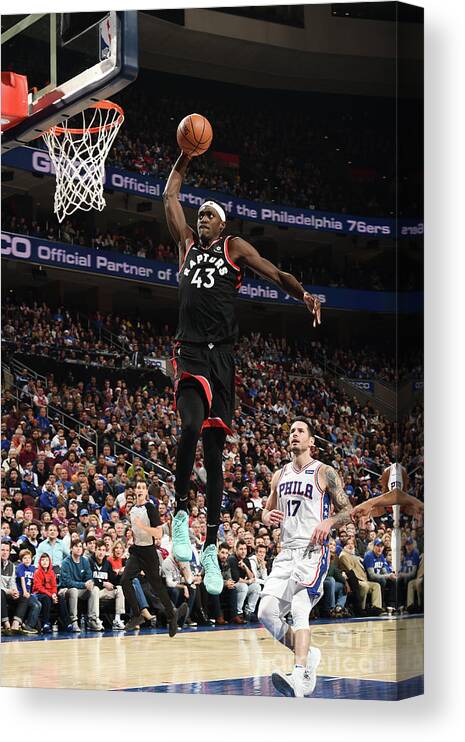 Pascal Siakam Canvas Print featuring the photograph Pascal Siakam #1 by David Dow