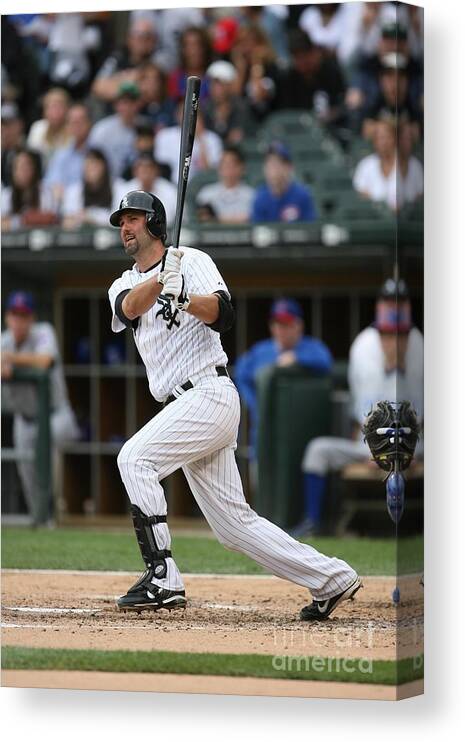 American League Baseball Canvas Print featuring the photograph Paul Konerko by Ron Vesely