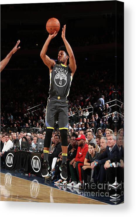 Nba Pro Basketball Canvas Print featuring the photograph Quinn Cook by Nathaniel S. Butler