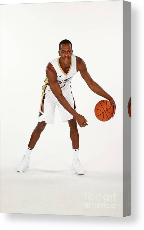 Rajon Rondo Canvas Print featuring the photograph Rajon Rondo #1 by Jonathan Bachman