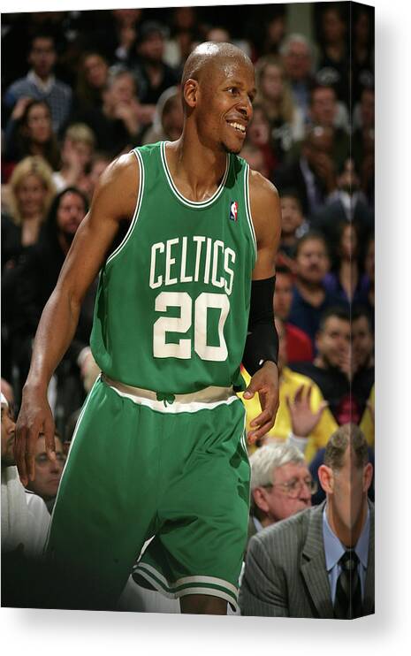 Playoffs Canvas Print featuring the photograph Ray Allen #1 by David Liam Kyle