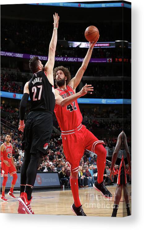 Robin Lopez Canvas Print featuring the photograph Robin Lopez by Gary Dineen