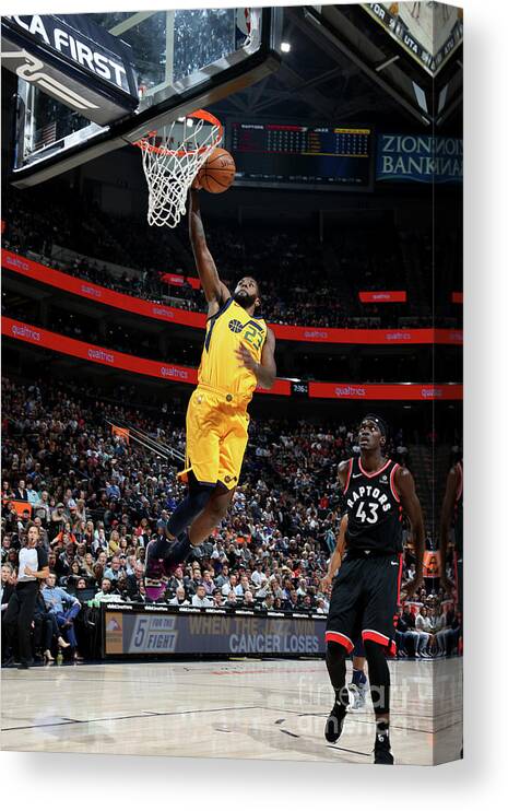 Nba Pro Basketball Canvas Print featuring the photograph Royce O'neale by Melissa Majchrzak