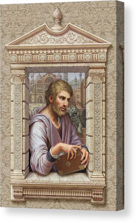 St. Mark Canvas Print featuring the painting St. Mark by Kurt Wenner