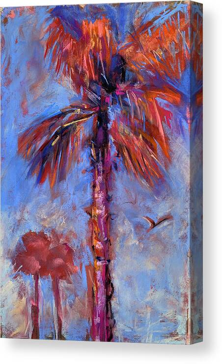Blue Canvas Print featuring the painting Stand Tall #1 by Bonny Butler