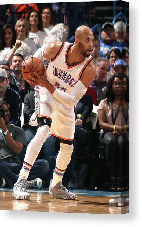 Nba Pro Basketball Canvas Print featuring the photograph Taj Gibson by Layne Murdoch