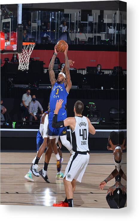 Nba Pro Basketball Canvas Print featuring the photograph Torrey Craig by Garrett Ellwood