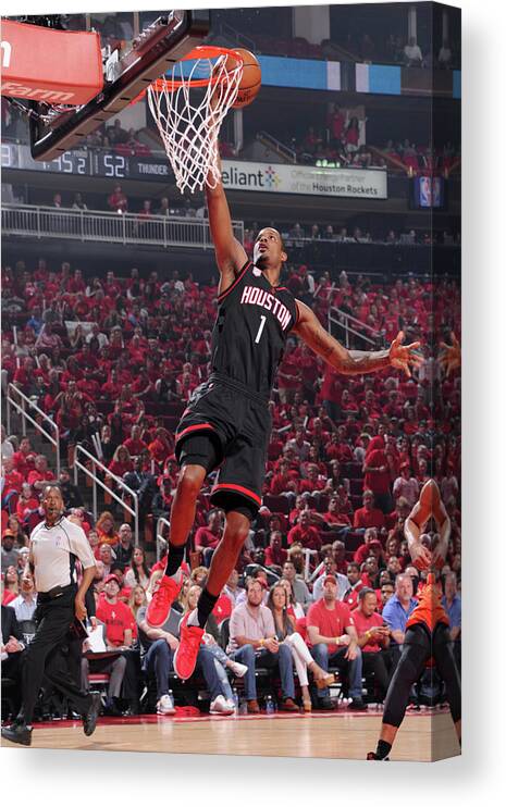 Playoffs Canvas Print featuring the photograph Trevor Ariza by Bill Baptist