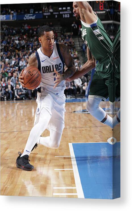 Nba Pro Basketball Canvas Print featuring the photograph Trey Burke by Glenn James