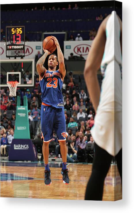 Trey Burke Canvas Print featuring the photograph Trey Burke by Kent Smith