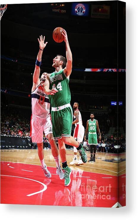 Nba Pro Basketball Canvas Print featuring the photograph Tyler Zeller by Ned Dishman