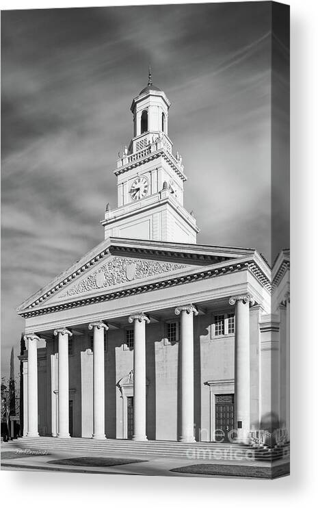 University Of Redlands Canvas Print featuring the photograph University of Redlands Memorial Chapel #1 by University Icons