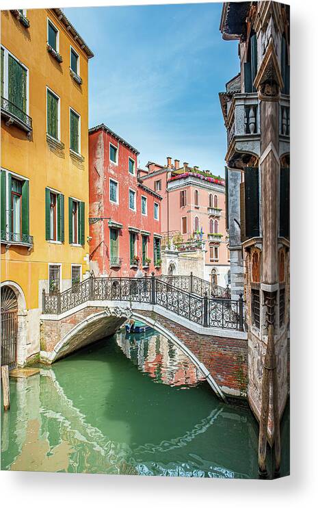 Venice Canvas Print featuring the photograph Venezia #1 by Marla Brown