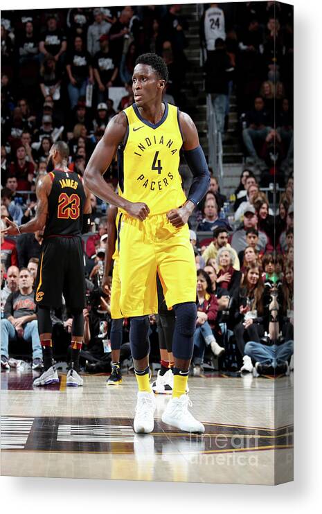 Victor Oladipo Canvas Print featuring the photograph Victor Oladipo by Nathaniel S. Butler