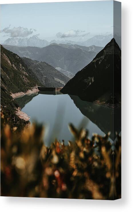 Adventure Canvas Print featuring the photograph Wasserfallboden dam #1 by Vaclav Sonnek