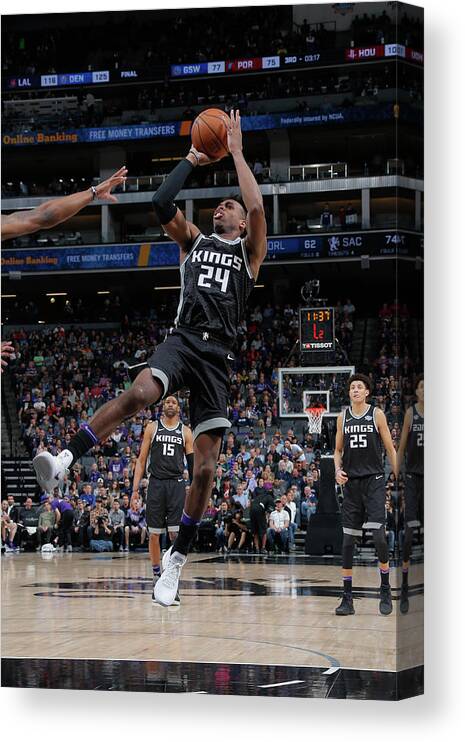 Buddy Hield Canvas Print featuring the photograph Buddy Hield #10 by Rocky Widner