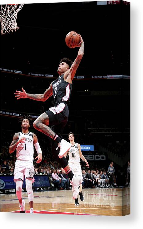 Nba Pro Basketball Canvas Print featuring the photograph Kelly Oubre by Ned Dishman