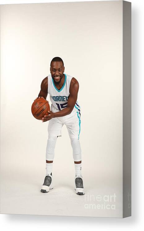Media Day Canvas Print featuring the photograph Kemba Walker by Kent Smith
