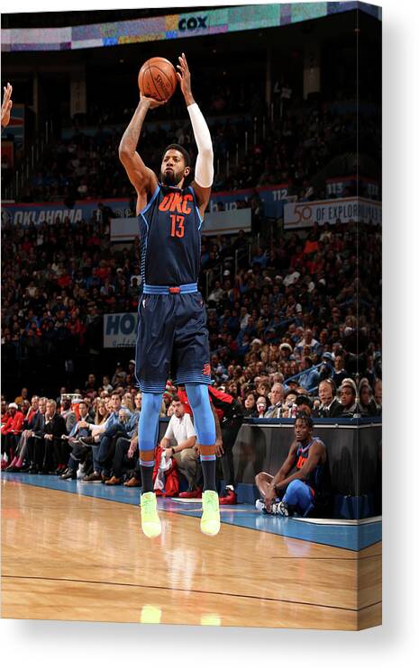 Paul George Canvas Print featuring the photograph Paul George #10 by Layne Murdoch