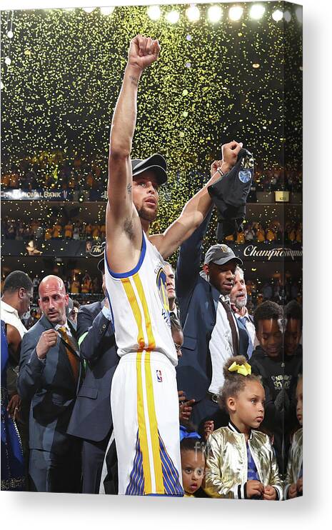 Playoffs Canvas Print featuring the photograph Stephen Curry by Nathaniel S. Butler
