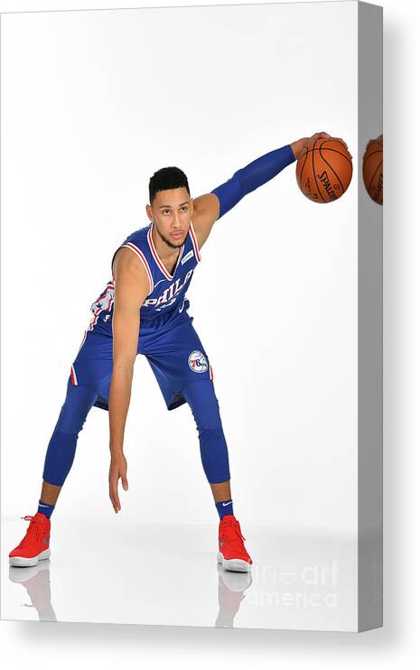 Media Day Canvas Print featuring the photograph Ben Simmons by Jesse D. Garrabrant