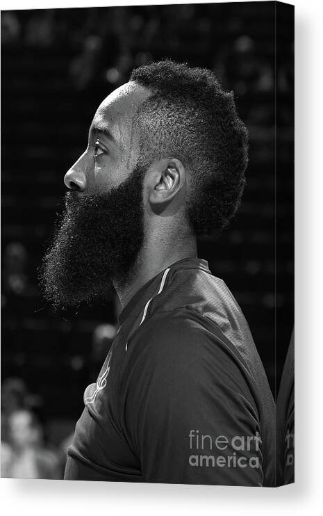 James Harden Canvas Print featuring the photograph James Harden #11 by Bill Baptist