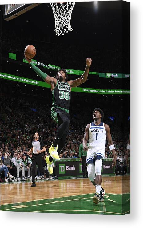 Marcus Smart Canvas Print featuring the photograph Marcus Smart by Brian Babineau