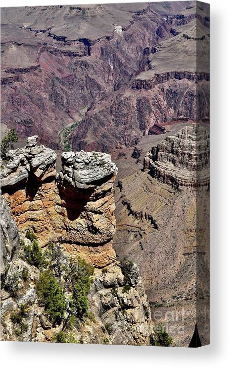 The Grand Canyon Canvas Print featuring the digital art The Grand Canyon #11 by Tammy Keyes