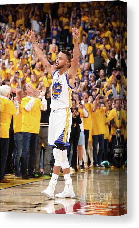 Playoffs Canvas Print featuring the photograph Stephen Curry by Andrew D. Bernstein