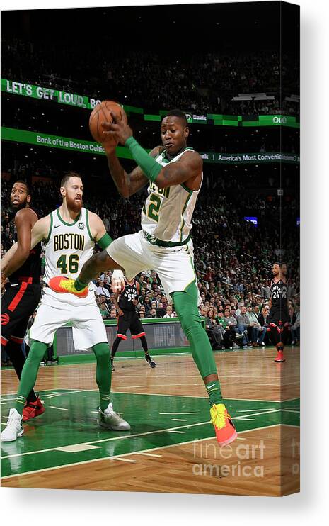 Terry Rozier Canvas Print featuring the photograph Terry Rozier #12 by Brian Babineau
