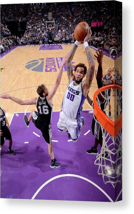 Nba Pro Basketball Canvas Print featuring the photograph Willie Cauley-stein by Rocky Widner