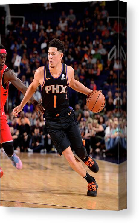 Devin Booker Canvas Print featuring the photograph Devin Booker #13 by Barry Gossage