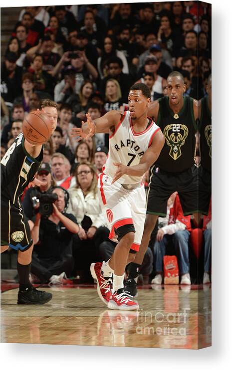 Kyle Lowry Canvas Print featuring the photograph Kyle Lowry #13 by Ron Turenne