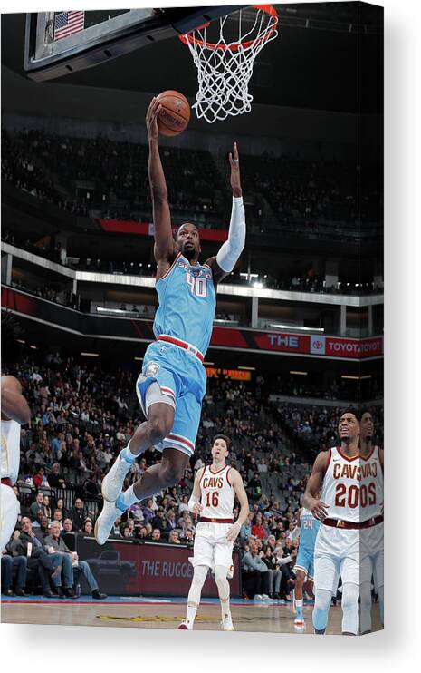 Nba Pro Basketball Canvas Print featuring the photograph Harrison Barnes by Rocky Widner