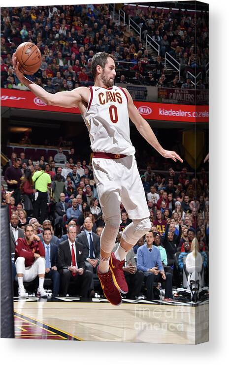 Nba Pro Basketball Canvas Print featuring the photograph Kevin Love by David Liam Kyle