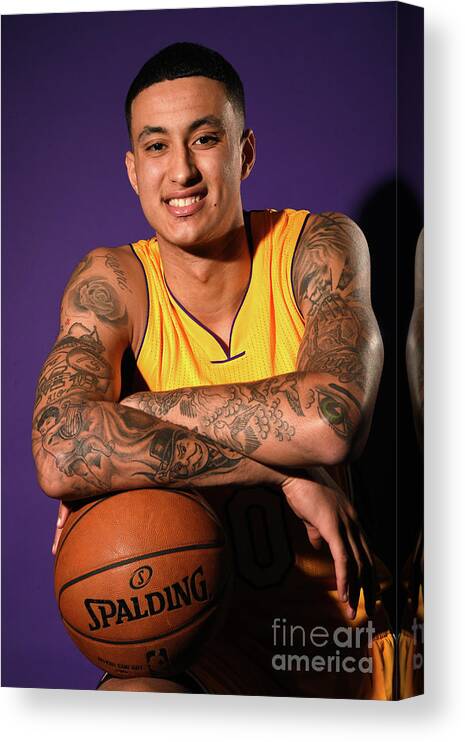 Nba Pro Basketball Canvas Print featuring the photograph Kyle Kuzma by Andrew D. Bernstein