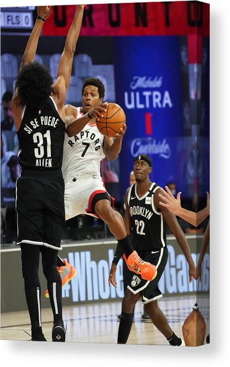 Kyle Lowry Canvas Print featuring the photograph Kyle Lowry by Jesse D. Garrabrant