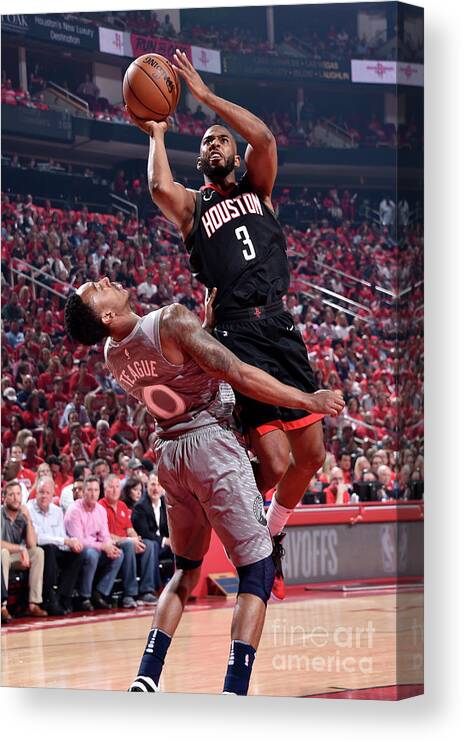 Playoffs Canvas Print featuring the photograph Chris Paul by Bill Baptist