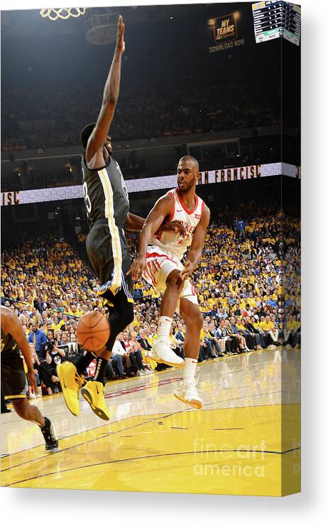 Playoffs Canvas Print featuring the photograph Chris Paul by Andrew D. Bernstein