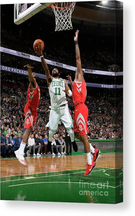 Nba Pro Basketball Canvas Print featuring the photograph Kyrie Irving by Brian Babineau